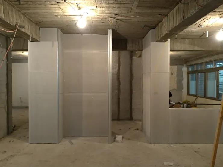 ｜使用環保材質製作輕隔間／賽亞室內設計 提供