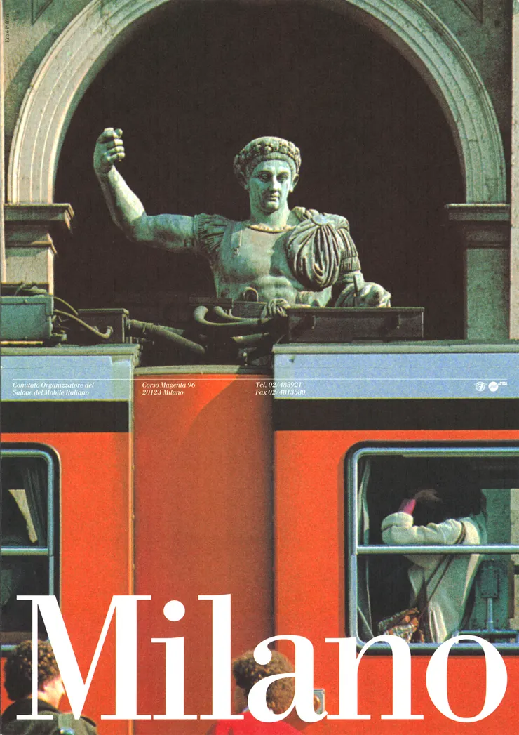 “Milano” brochure cover for COSMIT 1994 Courtesy Vignelli Center for Design Studies
