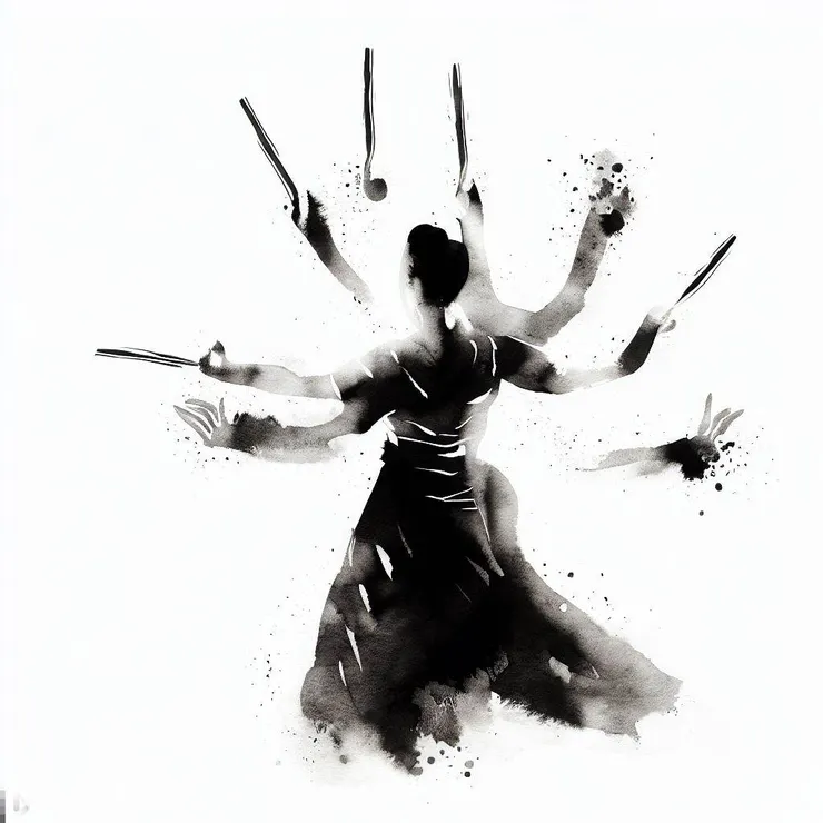 AI畫的武林高手示意圖