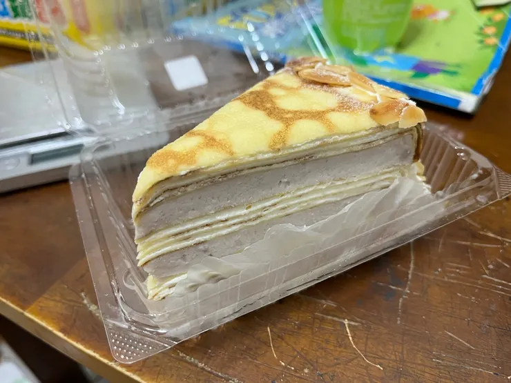 芋泥給很大方的芋泥千層。