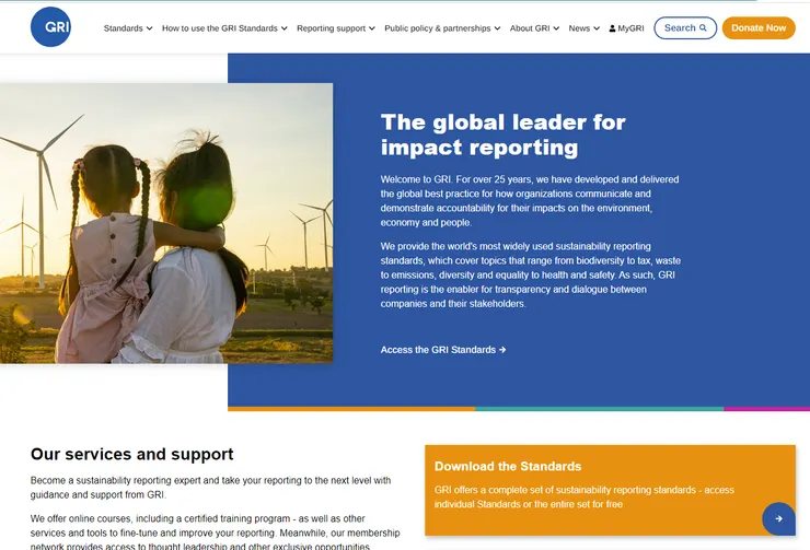 全球永續性報告協會 (Global Reporting Initiative, GRI) ，資料來源：GRI