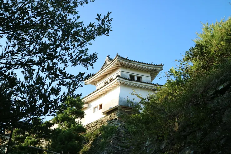 和歌山城天守閣就在眼前