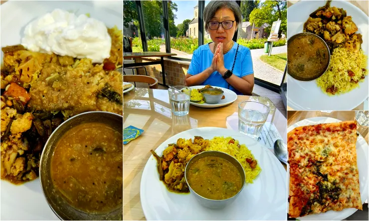 【在Radhadesh的Prasada午餐，星期天下午，怕塞車，吃完就趕回安特衛普了。】