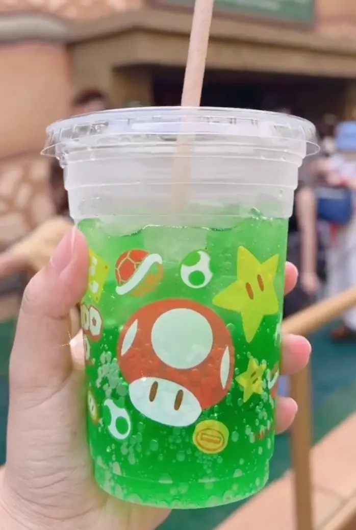 大阪環球影城行程分享＿蘑菇飲料＿哈密瓜汽水