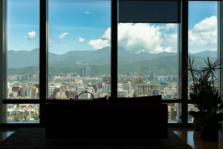 國泰置地廣場窗景
