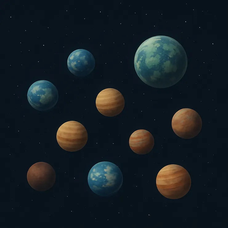 我還沒標示星球的命名