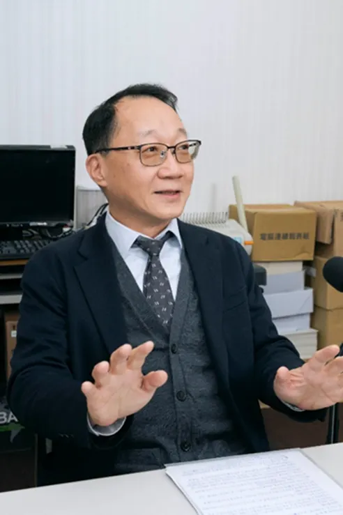 （圖說：林喬立說，在屬下發生錯誤的時候，我們要問他一個對的問題，如果問對了問題，就容易幫助他找到答案。）