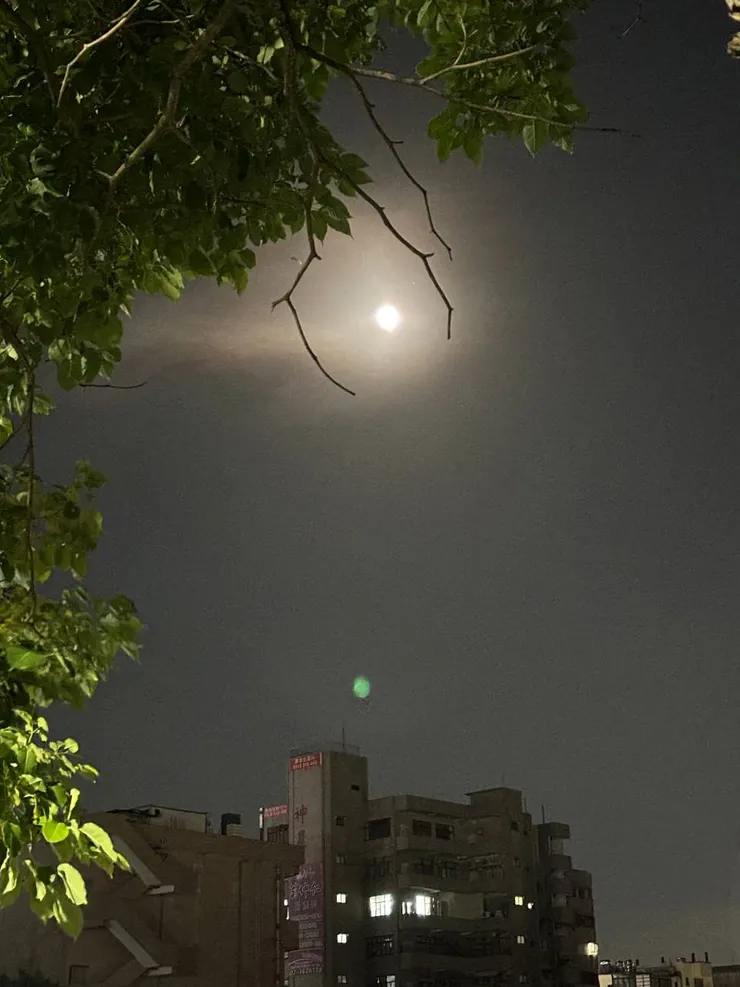 月圓，20240917，中秋節，拍攝於老家附近。