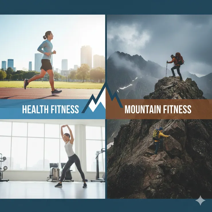 健康體能讓你「活得好」，登山體能讓你「在不穩定的環境下安全撤退」