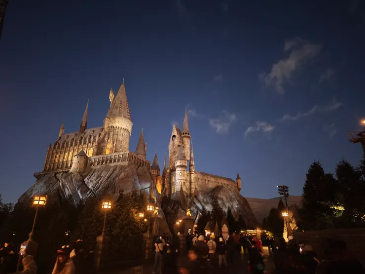 晚上的哈利波特世界