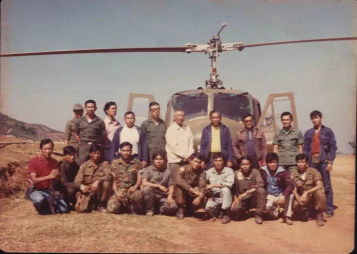 泰國軍方拜訪美斯樂。翻攝自覃怡輝著《金三角國軍血淚史》