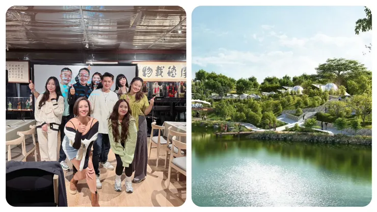 「貢寮宿禧家」與丹內的聯名可謂是國際創舉，不僅讓星爺也偷偷派自己的得意門生雲妮前來一探究竟，可見對此項目的重視，未來宿禧家能否進軍國際，梁軒安與郭建佑非常有自信，但語帶保留地說，先把台灣顧好才有能力往外拓展！(圖／鷹傳媒提供)