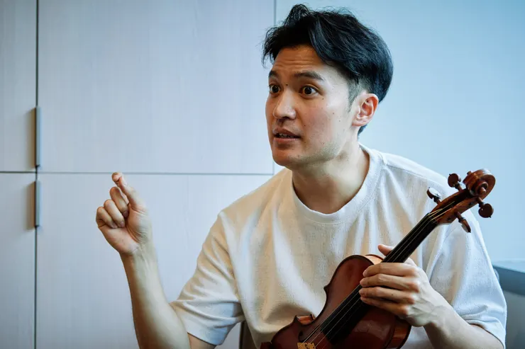 小提琴家陳鋭。（攝影：鄭達敬）