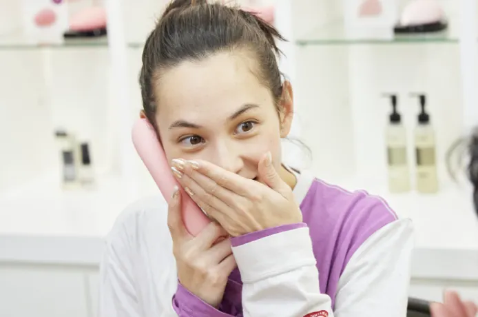 2022年,水原參與 iroha 開發時,聽到 「iroha mai」產品聲音的表情