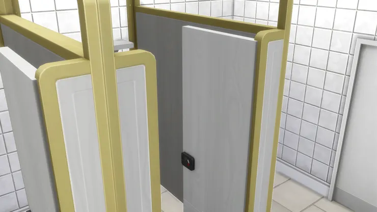 洗手間沒有很大，廁格不多，但已經夠用。