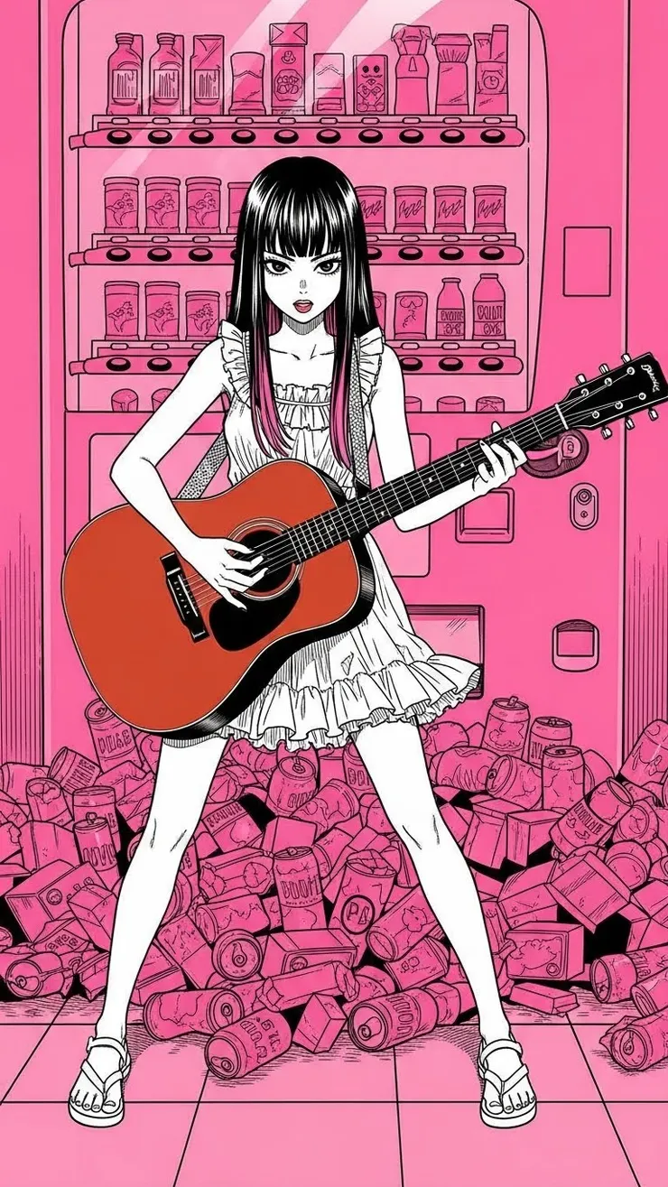 來一場小型演唱會。挺有精神。