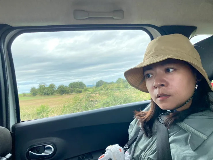 過橋時看到好幾位路上認識的朋友