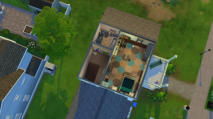 二樓只得一房一廁。這是平面圖。