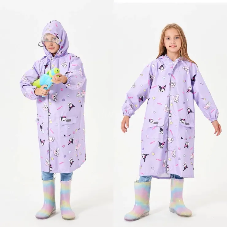 新升級強化防水布 拉鍊前開式雨衣