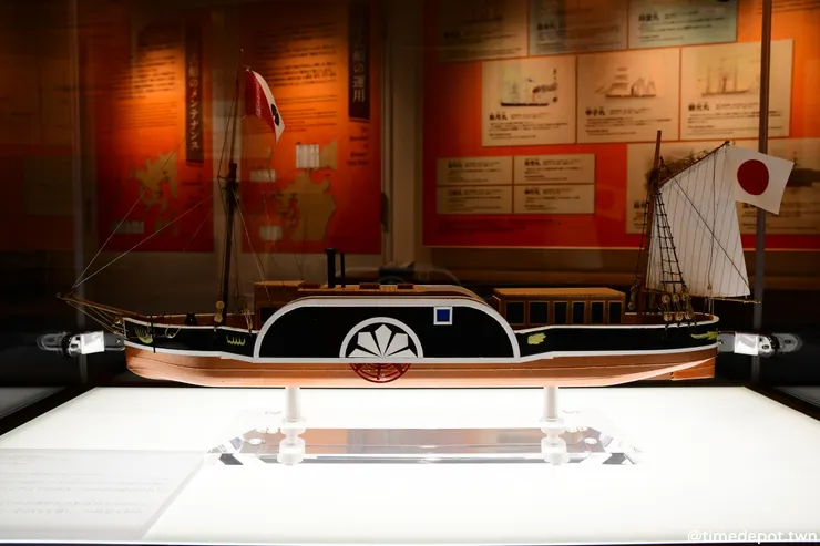出自三重津海軍所的日本第一艘國產蒸汽船凌風丸模型