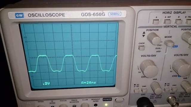 這是送入 DF1700 XTI clock 波形（示波器探棒切換在 x10 位置）