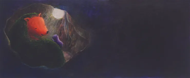 冬眠前的對話 尺寸:30*78公分,年代:2015