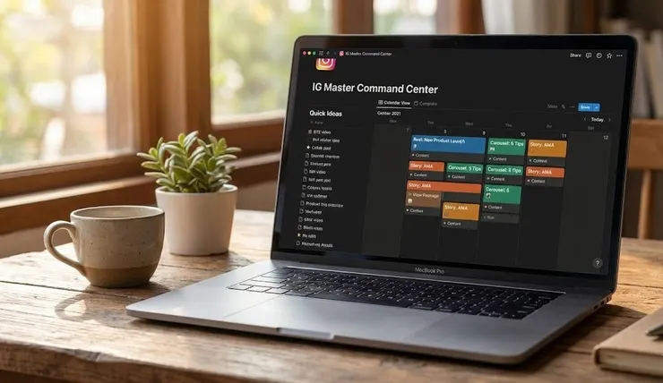 30 分鐘後的成果:一個整合靈感捕捉與進度管理的「戰情室」。不用花錢買模板,這就是最適合你的客製化系統。