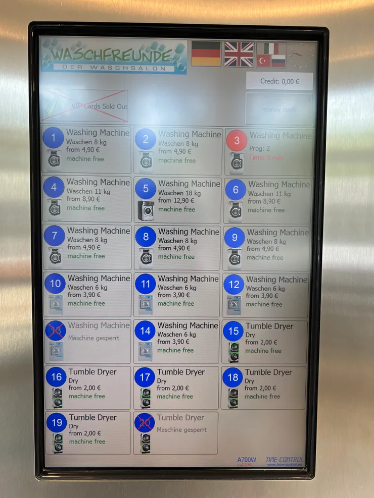 曼海姆自助洗衣店價格