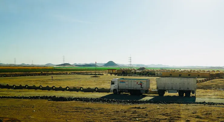 運送農產品的大貨車