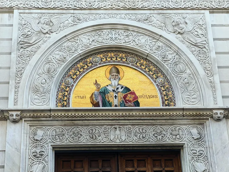 拉近看馬賽克和雕花