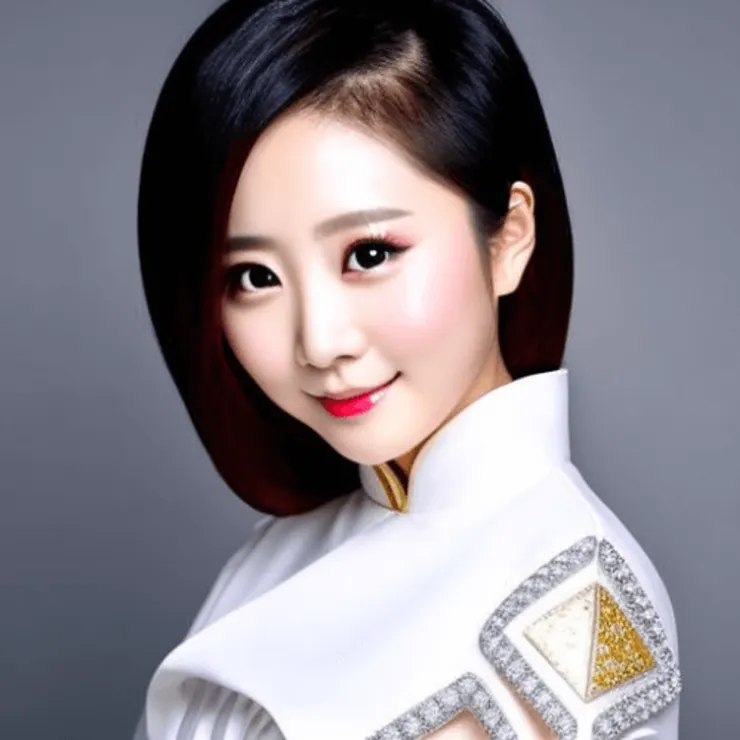 使用 Canva 做出來的 AI 小姐姐