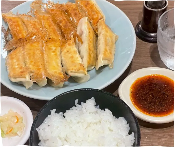  「燒餃子＋白飯」套餐