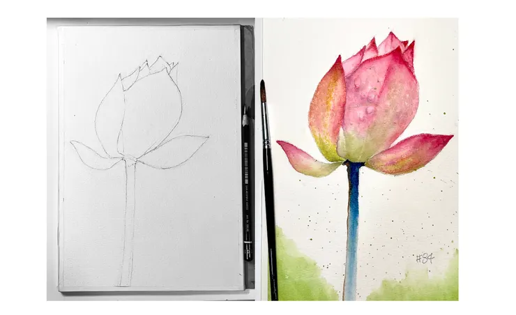 YHCC@水彩練習, W84, 26x18 cm, MAY2025