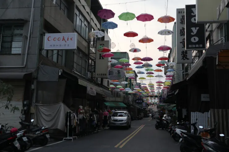 傍晚時分的後驛商圈安寧街