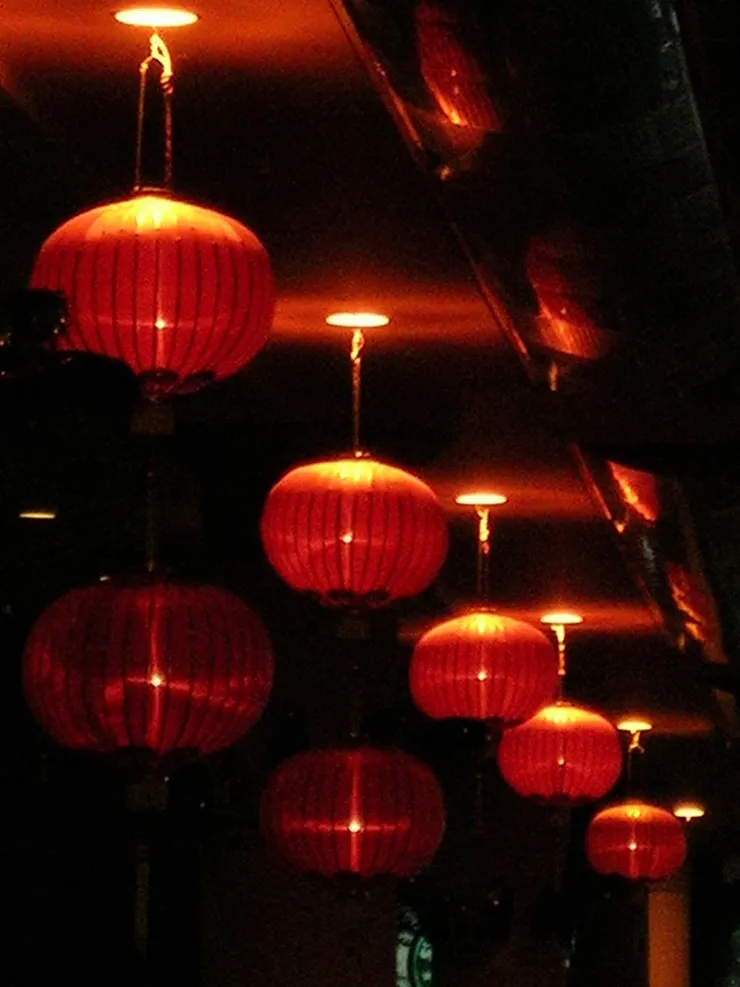Red lanterns, often seen during the festivities in China