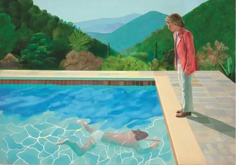 David Hockney’s ‘monumental’ Portrait of an Artist (Pool with Two Figures), 1972, bought by Pierre Chen in 2018 for a record-breaking £71m. © David Hockney Photo Art Gallery of New South Wales/Jenni Carter