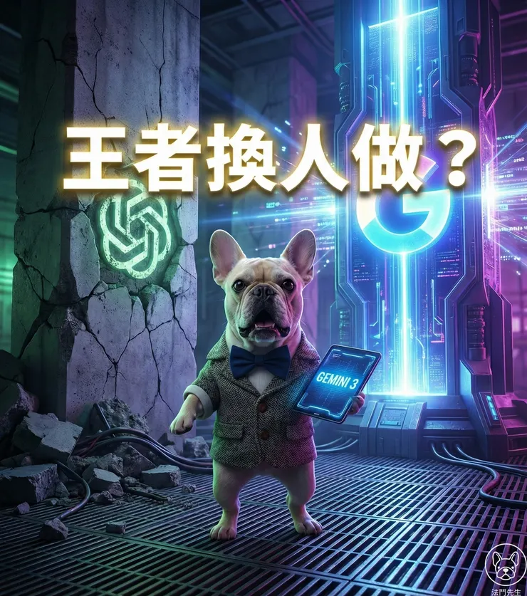 Gemini 3 評價與實測封面：Google AI 強勢回歸對決 ChatGPT，法鬥先生驚訝發現 AI 霸主換人做。
