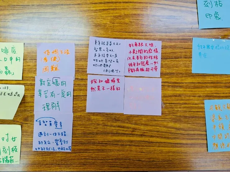 感受2-3個 -我們都看到了婚前原生家庭對女主的不公，也感受了婚後女主的困境。