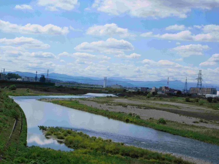 稻城大橋橋下景色