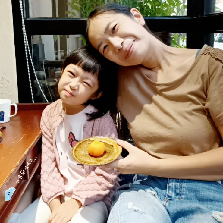 雖然和菓子被迅速吃下肚，但還是很開心和小雲朵一起品嘗和菓子