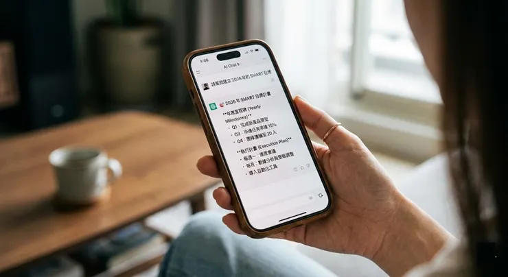 善用 AI 指令將模糊的願望轉化為具體的執行清單，能大幅減少腦袋的焦慮感。