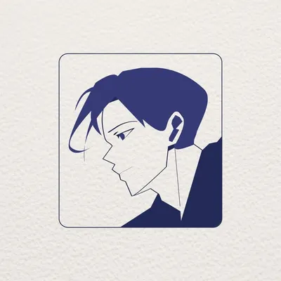 用一抹深藍，勾勒你的獨特輪廓：我的極簡插畫世界