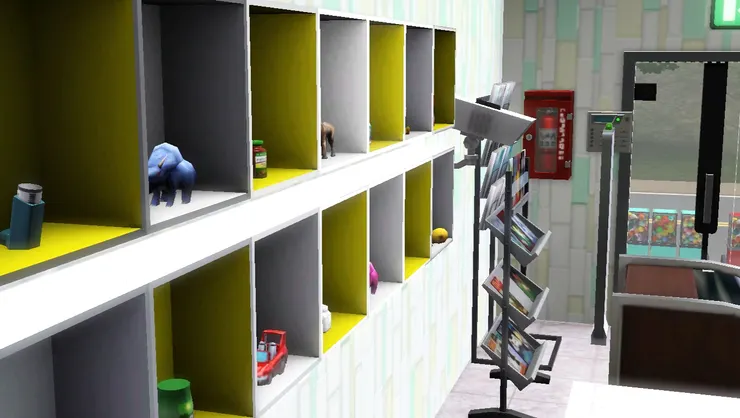 很多便利店都有主題顏色，例如很多都用紅色，我這家走清新路線，顏色不要太深太濃。