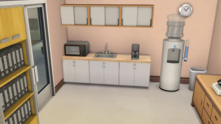 這邊有個茶水間,讓校務處職員使用外,有時也要給來賓泡茶。