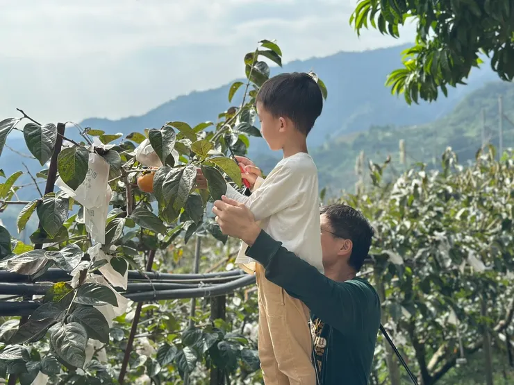 真正去採果後，才了解台灣小農的辛苦，對孩子是很好的食農教育