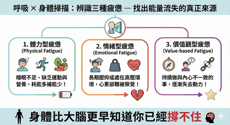 身體層: 身體掃描辨識疲憊