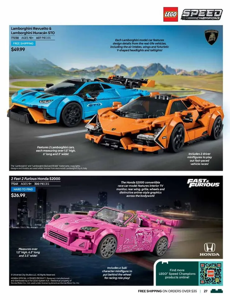 下圖產品有特別註明是『Hard to Find』，也就是目前市面很難找到的『玩命關頭 Honda S2000）』，價格僅需 $26.99。