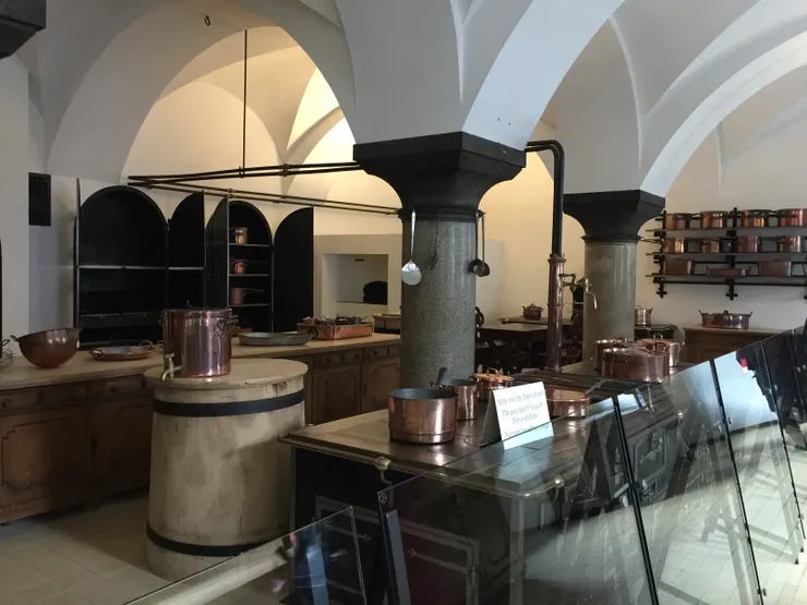 新天鵝城堡內部禁止拍攝，只有廚房可供拍攝