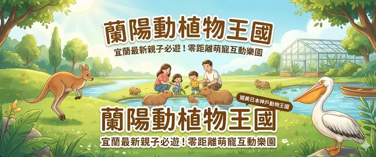 點我預訂Klook 蘭陽動植物王國門票享95折優惠