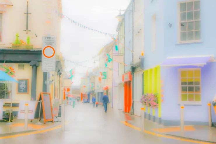 卡納芬(Caernarfom)的街道一景